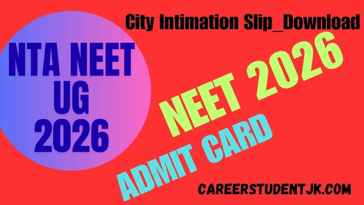 NTA NEET Exam City Details Released Candidates Can Check